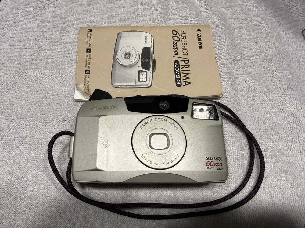 Canon Sure Shot 60 Zoom 35mm Film Camera